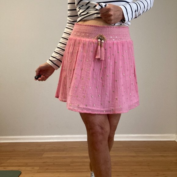 Belle by Alicia Bell Mini Skirt Medium Pink - Picture 3 of 10